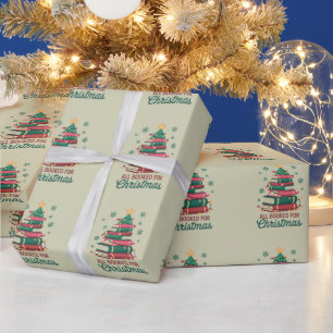 Papel De Presente Tudo Reservado Para O Natal Bibliotecário Amante D