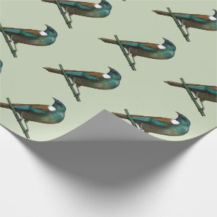 Papel De Presente Tui New Zealands Bird