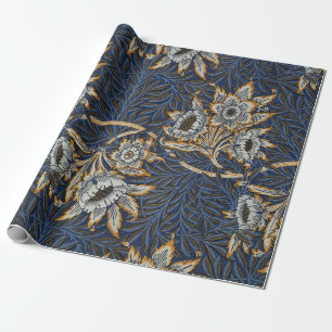 Papel De Presente Tulipa de William Morris com padrão de salgueiro e
