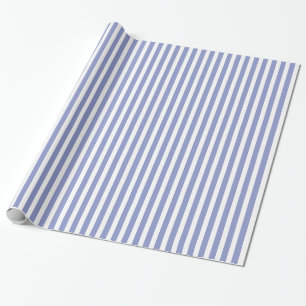 Papel De Presente Tulipa Violeta e Padrão Listrado Branco