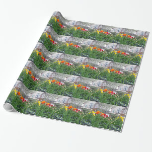 Papel De Presente Tulipas de primavera