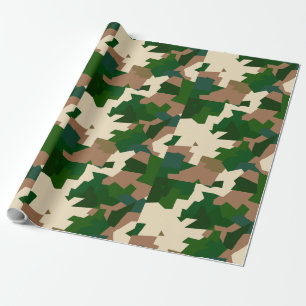Papel De Presente Tundra seca Camo