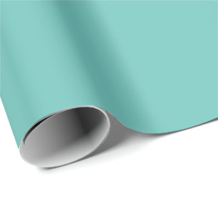 Papel De Presente Turquesa Azul Sólido