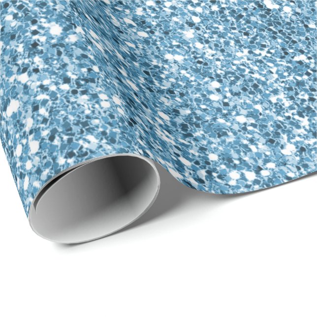 Papel De Presente Turquesa - Sereia       (Ponta do rolo)