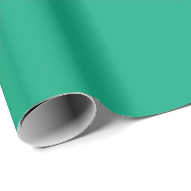 Papel De Presente Turquesa Vibrante  (Ponta do rolo)