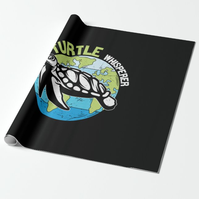 Papel De Presente Turtle Lover | Turtle Whisperer (Desenrolado)
