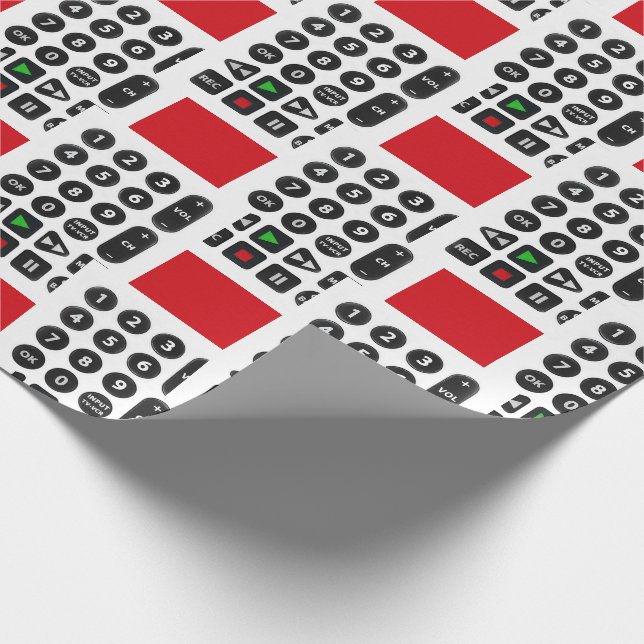 Papel De Presente TV remota com botão VCR (Ponta)