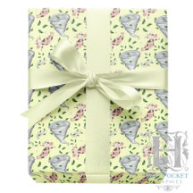 Twisters Tornado Gift Wrapping Paper - Yellow