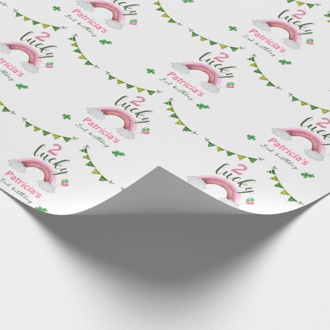 Papel De Presente Two Lucky 2nd Birthday (Ponta)