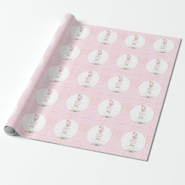 Papel De Presente Two Silly Goose 2nd Birthday Pink 
