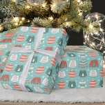 Papel De Presente Ugly Christmas Sweater Blue Holiday Wrappaper<br><div class="desc">Confira a coleção do Grupo Ugly Sweater do EmmyINK para saber mais sobre decoração e material de embrulho do partido de coordenação!</div>