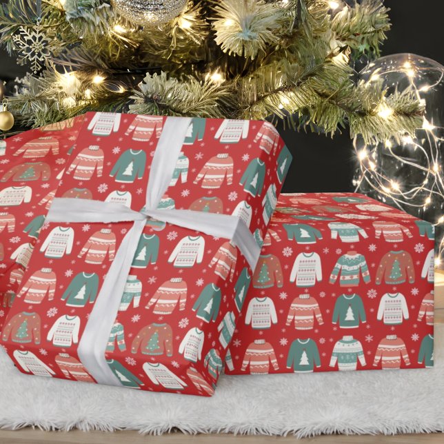 Papel De Presente Ugly Christmas Sweater Wrappaper (Criador carregado)