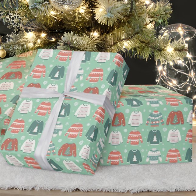 Papel De Presente Ugly Christmas Sweater Wrappaper (Criador carregado)