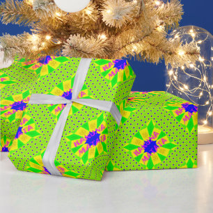 Papel De Presente Último Design Colorido Incrível e Bonito Hakunamat