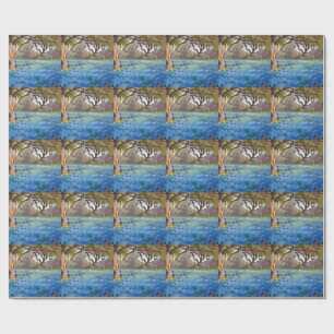 Papel De Presente Um Campo de Bluebonnets em Alamo Heights,