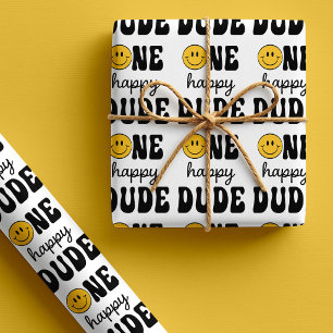 Papel De Presente Um Cara Feliz de 1 Ano de Idade