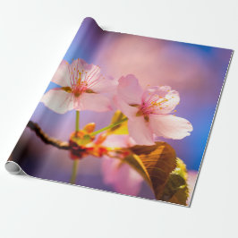 Papel De Presente Um Casal De Flores Sakura