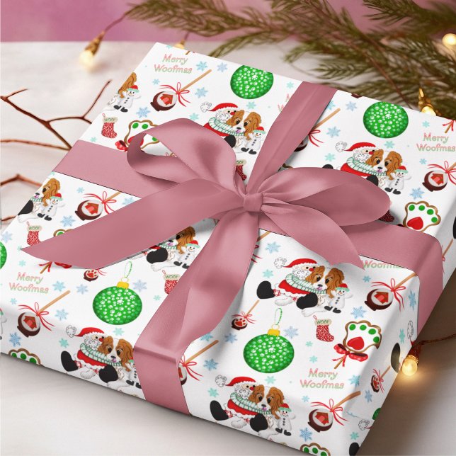 Papel De Presente Um Cavalier King Charles Muito Natalino Wrapp (Calling all Cavalier fans! check out this Christmas paper for your holidays!)