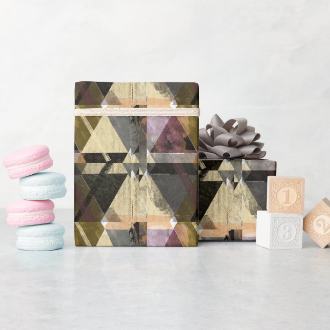 Papel De Presente Um design abstrato moderno (Chá de bebê)