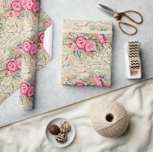 Papel De Presente Um Design francês Ephemera Series 26