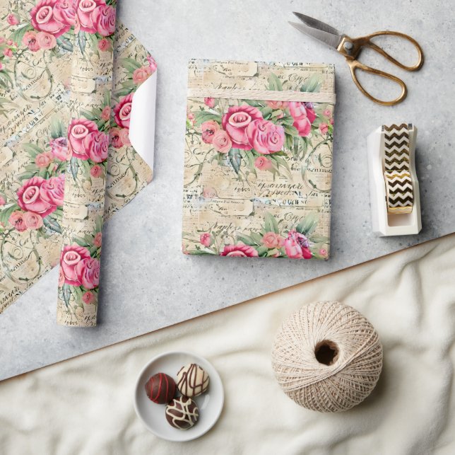 Papel De Presente Um Design francês Ephemera Series 26 (Artesanato)