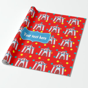 Papel De Presente Um Dia no Circo Festa Infantil Personalizada