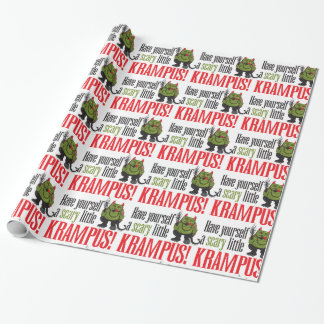 Papel De Presente Um envoltório pequeno assustador de Krampus
