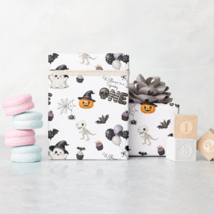 Papel De Presente Um Espeluznante Halloween Bebê Fofo Crianças