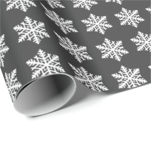 Papel De Presente Um Floco de Neve Solteiro