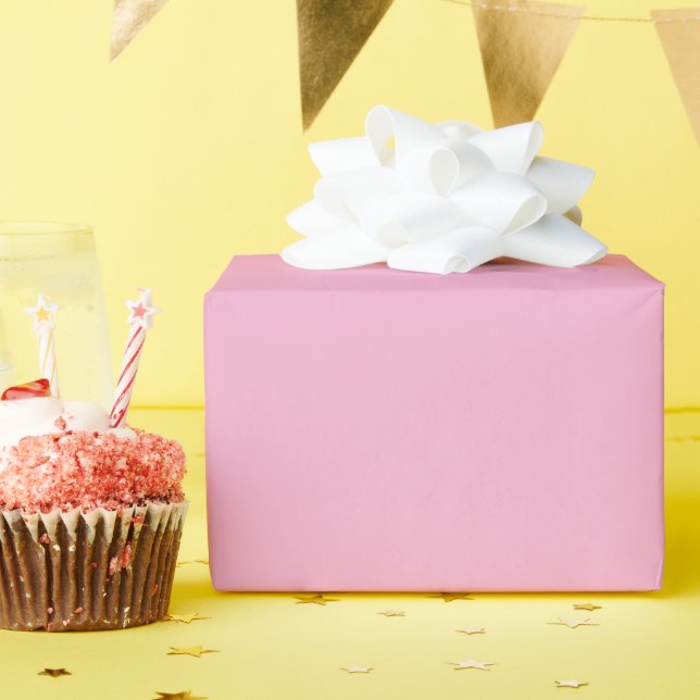 Papel De Presente Um fundo rosa suave uniforme (Festa de aniversário)