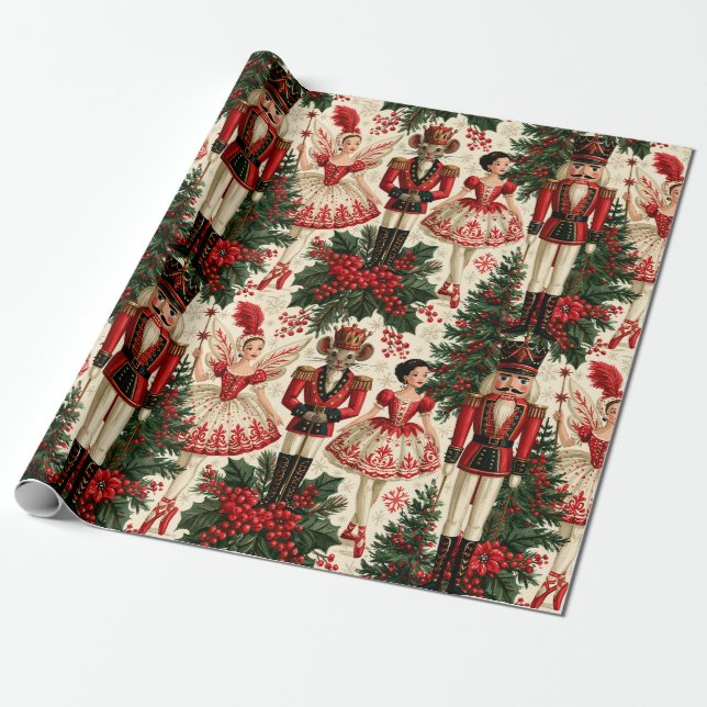 Papel De Presente Um Natal do Quebra-Nozes (Desenrolado)