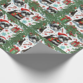 Papel De Presente Um Natal Muito Schnauzer
