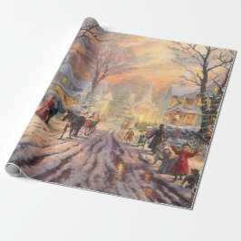 Papel De Presente Um Natal Vitoriano