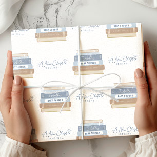 Papel De Presente Um novo capítulo inicia o Chá de fraldas personali