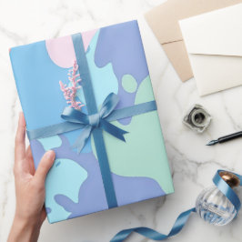 Papel De Presente Um padrão confuso de manchas de tinta