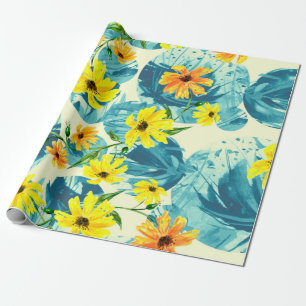 Papel De Presente Um padrão criativo de aquarelas,