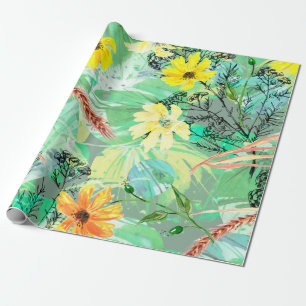 Papel De Presente Um padrão criativo de aquarelas,