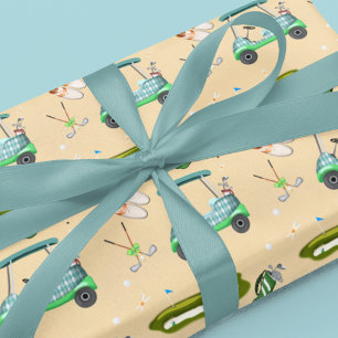 Papel De Presente Um padrão de golfe diário