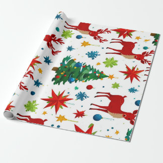 Papel De Presente Um Padrão Festivo De Natal Arte Digital