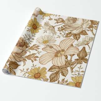 Papel De Presente Um padrão perfeito. Belo reino rosa florescente