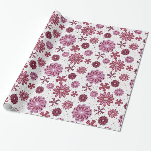 Papel De Presente Um padrão perfeito de mandala rosa