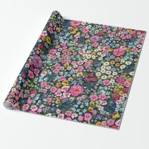 Papel De Presente Um padrão perfeito para o prado de verão. Planta
