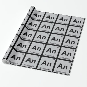 Papel De Presente Um - Tabela Periódica Grega de Andromeda Química