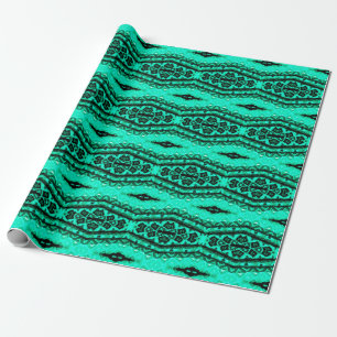 Papel De Presente Um tapete persa verde-claro, perfeito. Étnica t