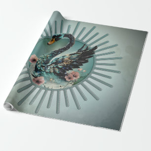 Papel De Presente Um toque de fantasia e elegância, o cisne do sonho