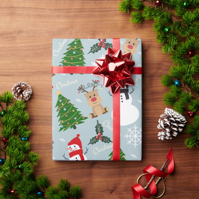 Papel De Presente Uma coleção de ícones de Natal (Presente de Natal)