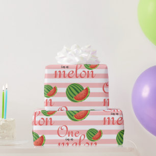 Papel De Presente Uma Em Uma Festa de aniversário De Melão