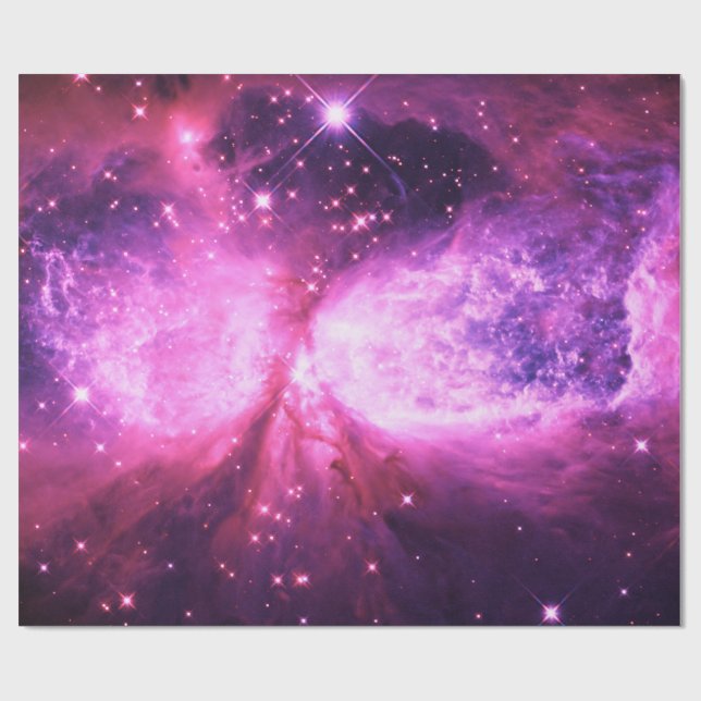 Papel De Presente Uma estrela é Nascer rosa púrpura (Aberto)
