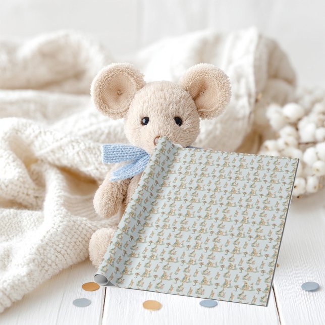 Papel De Presente uma família de coelhos fofa com um bebê (Criador carregado)