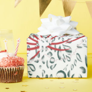 Papel De Presente uma flor vermelha sobre fundo preto